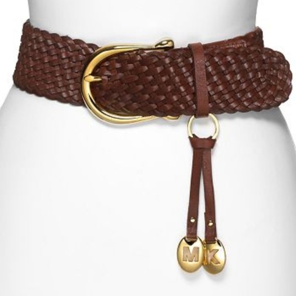 MICHAEL Michael Kors Accessories - Michael Kors NWT Braided Brown Belt